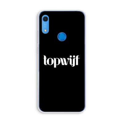 Topwijf Zwart: Huawei Y6s Transparant Hoesje