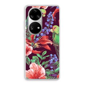 Papegaaien: Huawei P50 Pro Transparant Hoesje