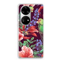 Papegaaien: Huawei P50 Pro Transparant Hoesje