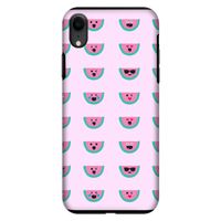 Smiley watermeloenprint: iPhone XR Tough Case