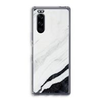 Elegante marmer: Sony Xperia 5 Transparant Hoesje