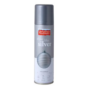 1x Zilveren decoratie spray 150 ml