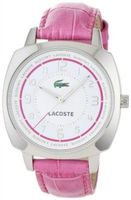 Horlogeband Lacoste 2000599 / LC-47-3-14-2233 Croco leder Roze 18mm - thumbnail