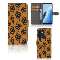 Telefoonhoesje | Met pasjeshouder | voor OPPO Find X5 Lite | Reno 7 5G Snakes