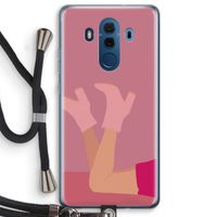 Pink boots: Huawei Mate 10 Pro Transparant Hoesje met koord