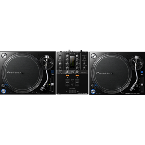 Pioneer DJ DJM-250MK2 + 2 x Pioneer PLX-1000 draaitafel