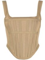 Dion Lee haut-bustier à coupe crop - Marron