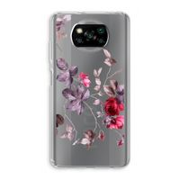 Mooie bloemen: Xiaomi Poco X3 Pro Transparant Hoesje