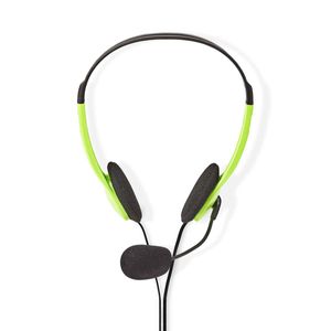 Nedis PC-Headset | On-Ear | Stereo | 2x 3.5 mm | 2 m | Groen | 1 stuks - CHST100GN CHST100GN