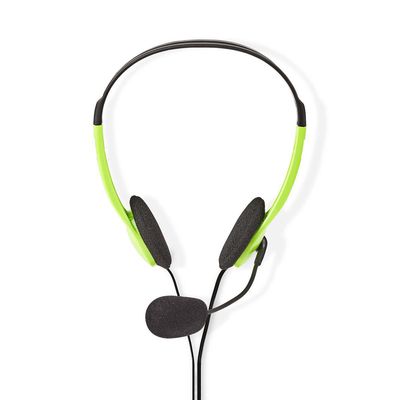 Nedis PC-Headset | On-Ear | Stereo | 2x 3.5 mm | 2 m | Groen | 1 stuks - CHST100GN CHST100GN
