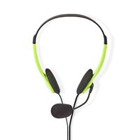 Nedis PC-Headset | On-Ear | Stereo | 2x 3.5 mm | 2 m | Groen | 1 stuks - CHST100GN CHST100GN