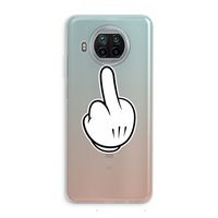 Middle finger white: Xiaomi Mi 10T Lite 5G Transparant Hoesje