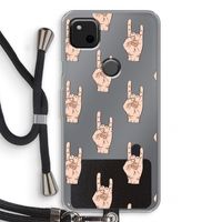 Rock: Pixel 4a Transparant Hoesje met koord