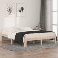 Bedframe massief hout 150x200 cm