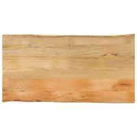 Tafelblad met natuurlijke rand 110x60x2,5 cm massief mangohout - thumbnail
