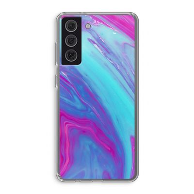 Zweverige regenboog: Samsung Galaxy S21 FE Transparant Hoesje