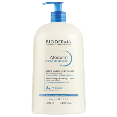 Bioderma Atoderm Voedende en Beschermende Wascrème 1l