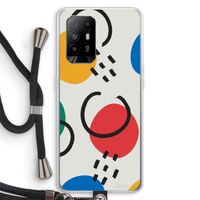 Illustratieve pop 3: Oppo A95 5G Transparant Hoesje met koord Illustratieve pop 3: Oppo A95 5G Transparant Hoesje met koord