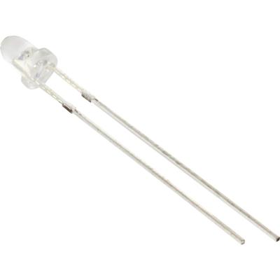 TRU COMPONENTS Bedrade LED Koud-wit Halfrond 3 mm 70000 mcd 15 °