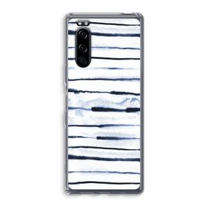 Ink Stripes: Sony Xperia 5 Transparant Hoesje