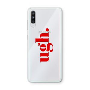 Ugh: Samsung Galaxy A70 Transparant Hoesje