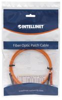 Intellinet 470070 Glasvezel Optische vezel Aansluitkabel [1x ST-stekker - 1x ST-stekker] 50/125 µ Multimode OM2 3.00 m - thumbnail