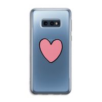 Hartje: Samsung Galaxy S10e Transparant Hoesje