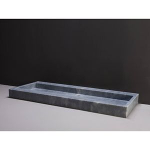 Wastafel Forzalaqua Palermo Cloudy Marmer Gezoet 120,5x51,5x9 cm Zonder Kraangat