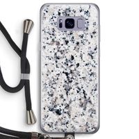 Gespikkelde marmer: Samsung Galaxy S8 Transparant Hoesje met koord
