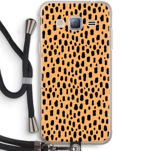Panter: Samsung Galaxy J3 (2016) Transparant Hoesje met koord
