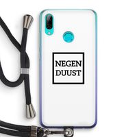 Negenduust vierkant: Huawei P Smart (2019) Transparant Hoesje met koord