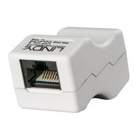 RJ45-Adapter LINDY 34009 Wit Grijs 1 Stuks