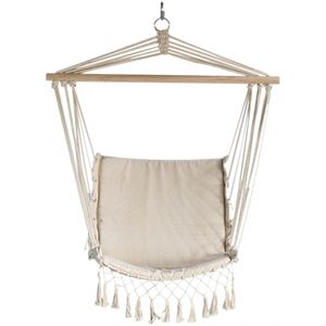 Comfortabele Tuin hangstoel Ibiza macrame 110 x 47 cm