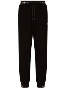 Dolce & Gabbana pantalon de jogging à taille logo - Noir