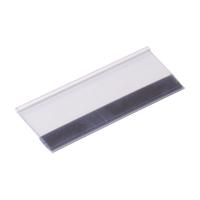 Prijsstrip 100x38mm transparant met magneettape