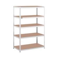 Opbergrek - 120 x 60 x 180 cm - voor 5 x 150 kg - Grijs