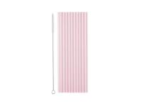 Plastic Rietjes Roze Herbruikbaar 23cm (12st)