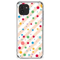 Samsung Galaxy A03 Doorzichtige Silicone Hoesje Dots - thumbnail