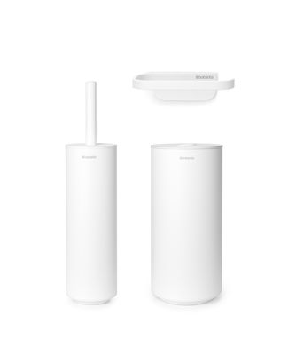 Brabantia mindset toiletaccessoires set van 3 mineral infinite white