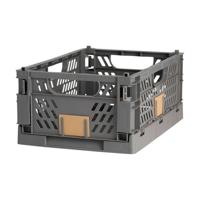 Set van opstapelbare opbergboxen Donker grijs 50 x 33 x 25 cm