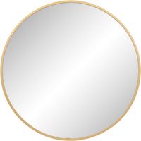 Ben Callisto ronde spiegel met LED verlichting en anti-condens Ø80cm mat goud - thumbnail