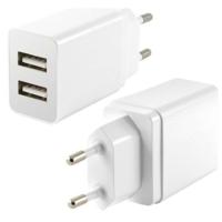 Oplader KSIX 2 USB 2.4A Wit