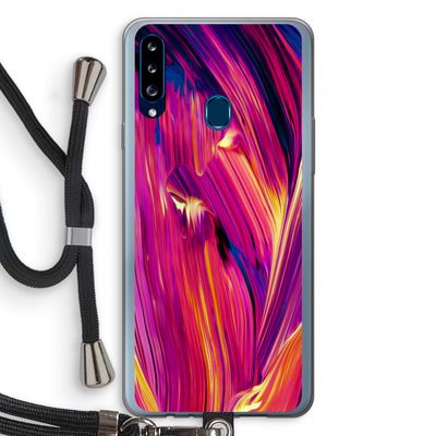 Phoenix: Samsung Galaxy A20s Transparant Hoesje met koord