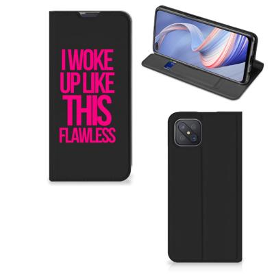OPPO Reno4 Z 5G Hoesje met tekst Woke Up - Origineel Cadeau Zelf Maken