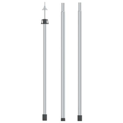 VidaXL Luifelstok telescopisch 102-260 cm aluminium