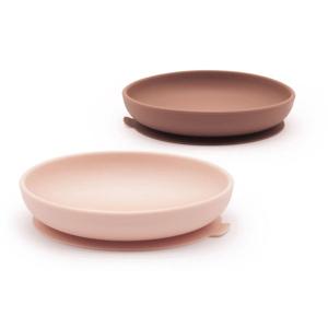 Ekobo Silicone borden met zuignap | Blush/Terra