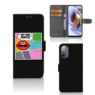Motorola Moto G31 | G41 | Wallet Case | met Pasjes | Popart Princess Motorola Moto G31 | G41 | Wallet Case | met Pasjes | Popart Princess