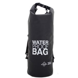 Waterdichte duffel bag/plunjezak 30 liter zwart