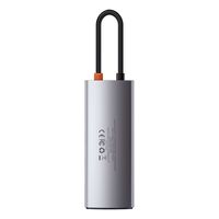 Hub 5in1 Baseus Metal Gleam Series CAHUB-CX0G, USB-C naar 3x USB 3.0 + HDMI + USB-C PD - thumbnail
