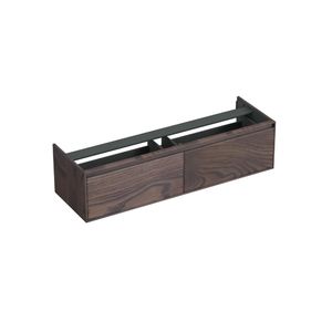 Onderkast Forzalaqua Reno 160x51x40 Cm 2 Lades Softclose Eiken Charcoal